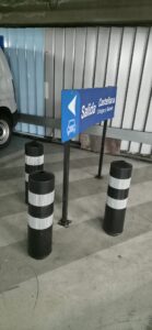 Balizas H75 color negro