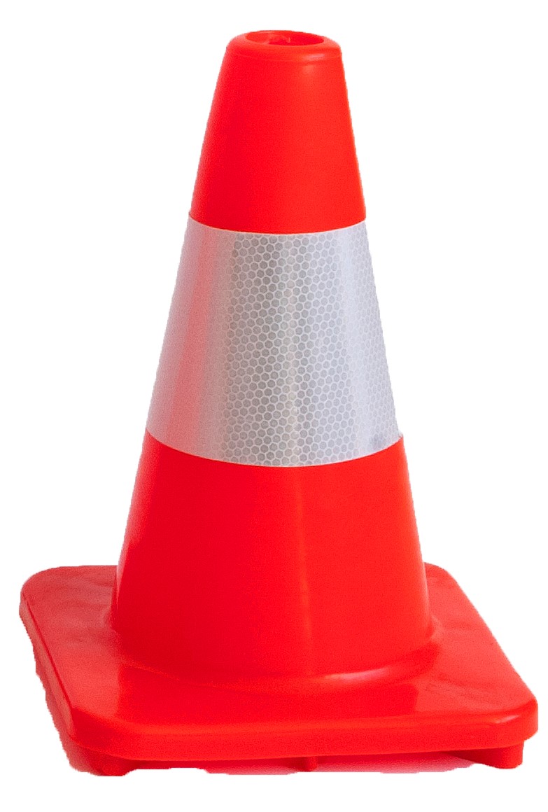 300mm soft PVC single piece cone. Flexible