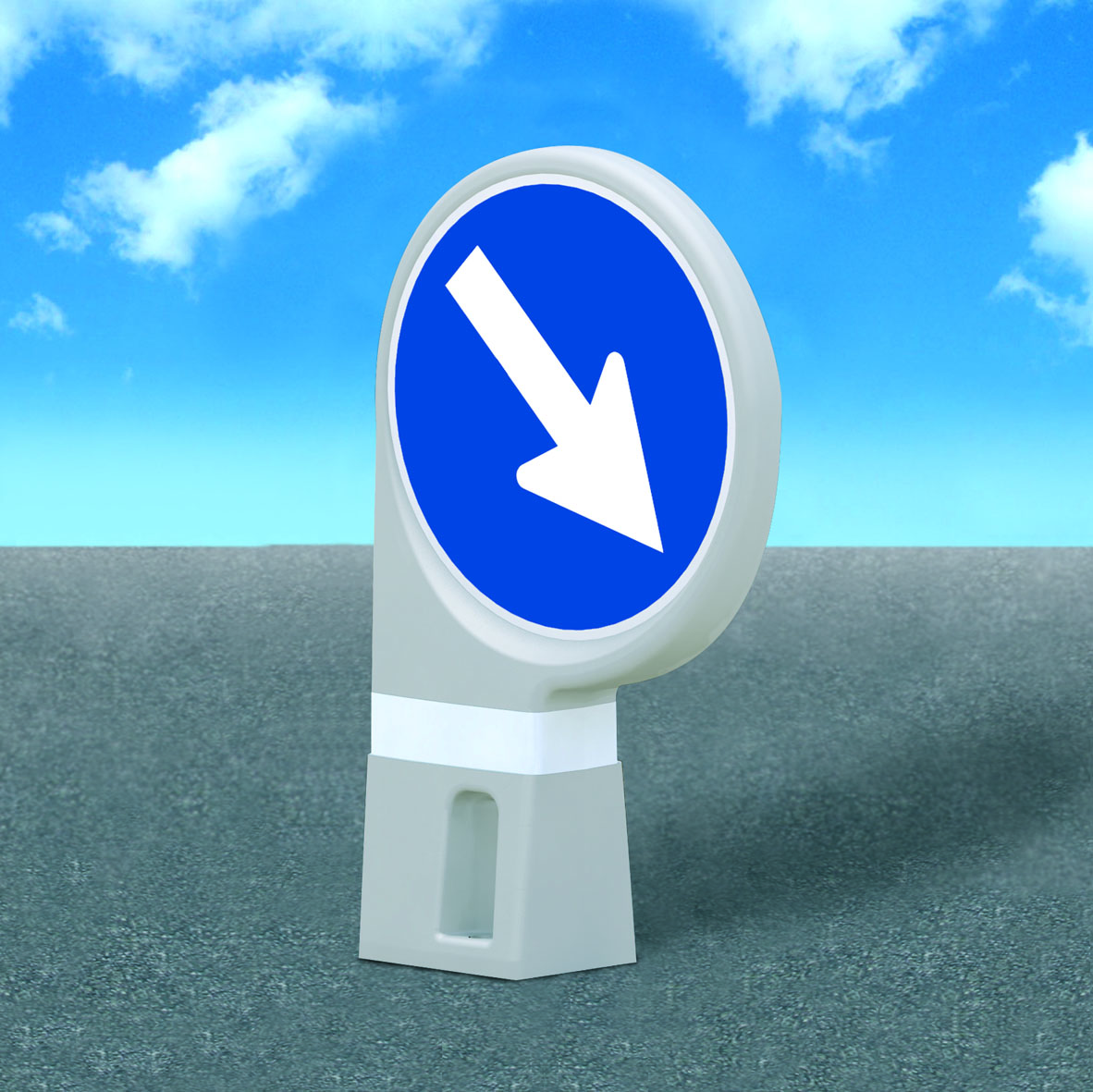 Asymmetric BISHOP for signal, coated on one side