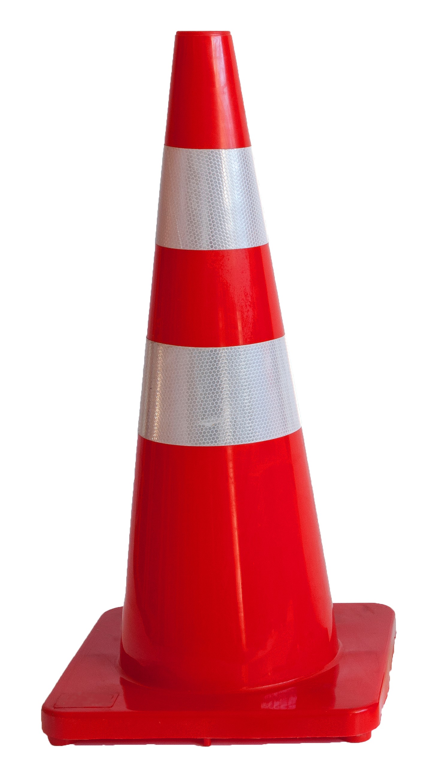 700mm soft PVC single piece cone. Flexible. Fluorescent ORANGE